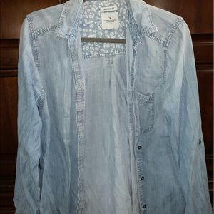 Denim button down